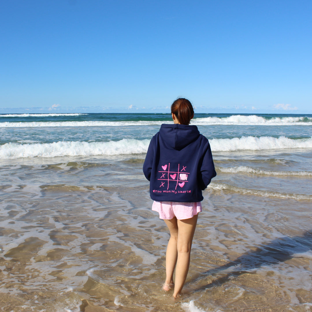 Oversized Navy Hoodie XO